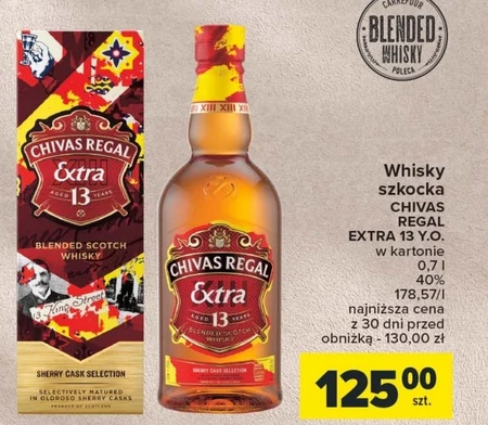 Chivas Regal Extra Aged 13 Years Blended Scotch Whisky 700 ml
