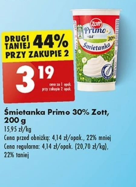 Zott Primo Śmietanka 30 % 200 g