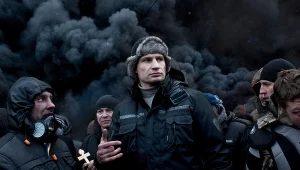 Witalij Kliczko na pierwszym planie