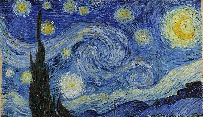Obraz "Gwiaździsta noc" Vincenta Van Gogha