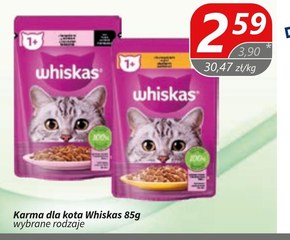 Whiskas Mokra karma dla dorosłych kotów sos z łososiem 85 g niska cena