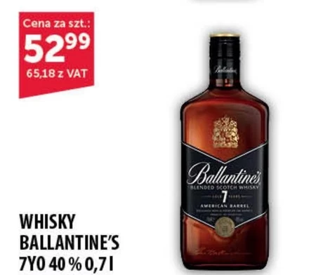 Ballantine's Aged 7 Years American Barrel Blended Scotch Whisky 700 ml