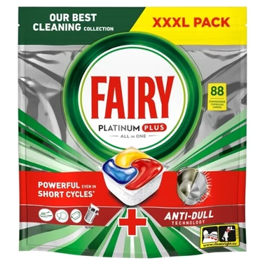 Fairy Platinum Plus Cytryna Tabletki do zmywarki All In One, 88 tabletek - 0