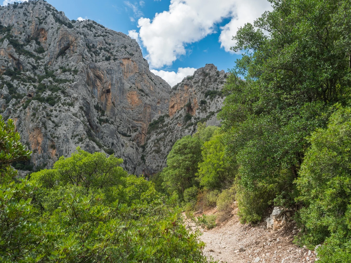 Szlak turystyczny do wąwozu Gola su Gorropu