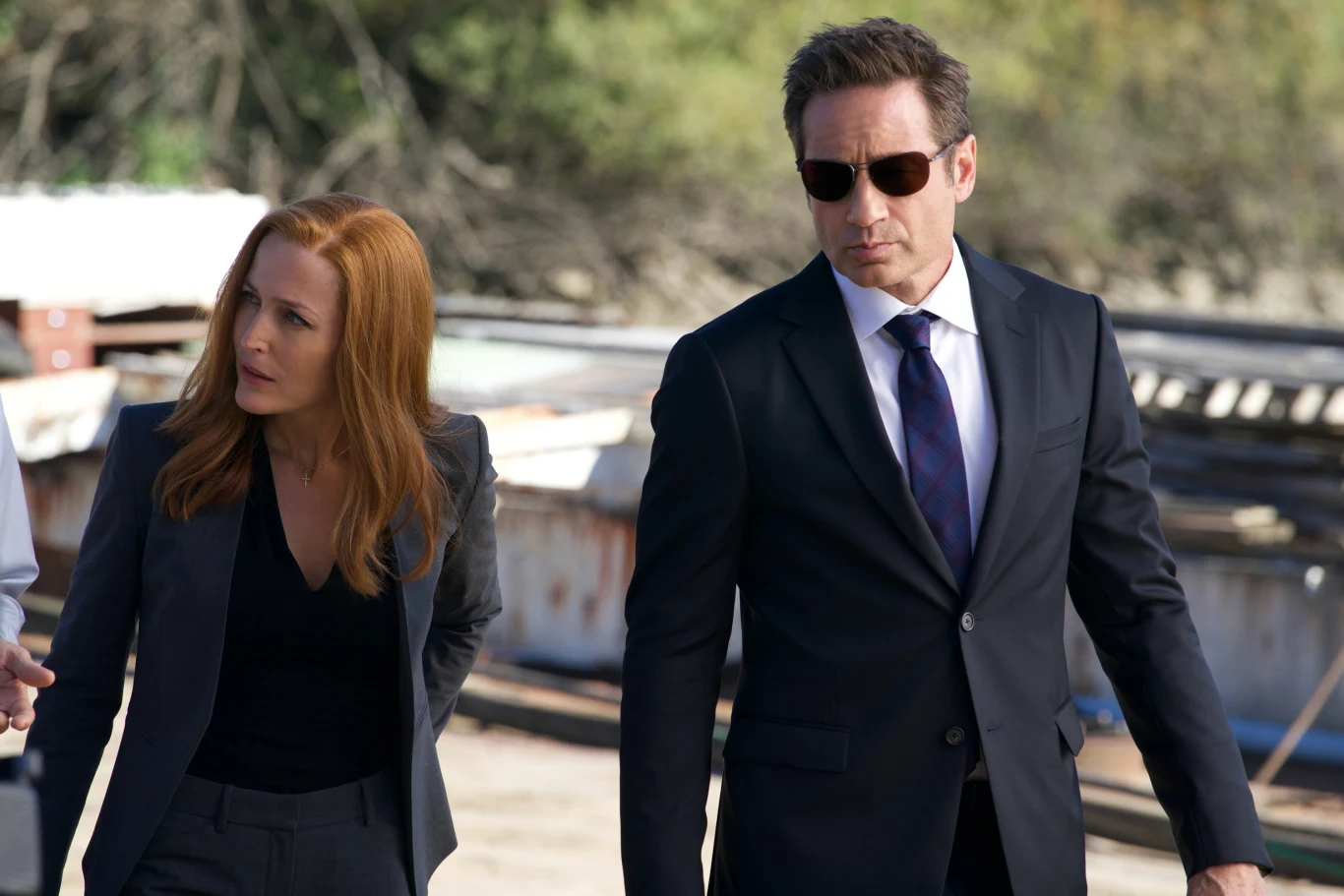 Gillian Anderson i David Duchovny w serialu "Z Archiwum X"
