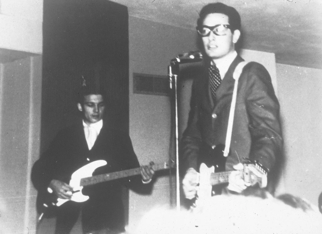 Buddy Holly na scenie w latach 50.