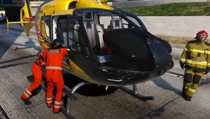 GTA V - fragment rozgrywki z modyfikacji do gry zaprezentowany w serwisie YouTube.com na kanale @Tester Symulacji