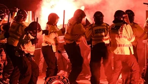 Policja interweniująca w dniu meczu Aston Villa - Legia Warszawa