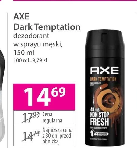 Axe Dark Temptation Dezodorant w aerozolu 150 ml