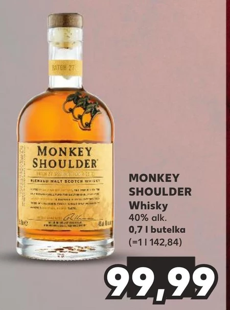 Monkey Shoulder Blended Malt Szkocka whisky 700 ml