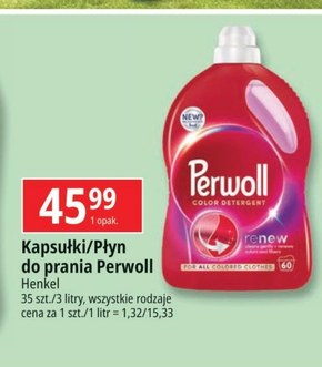 Perwoll Renew Color Płynny środek do prania 3740 ml (68 prań) niska cena