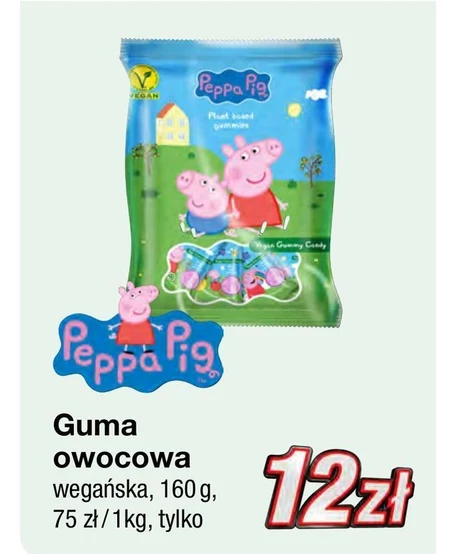 Guma rozpuszczalna Peppa Pig