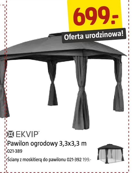 Pawilon ogrodowy Ekvip