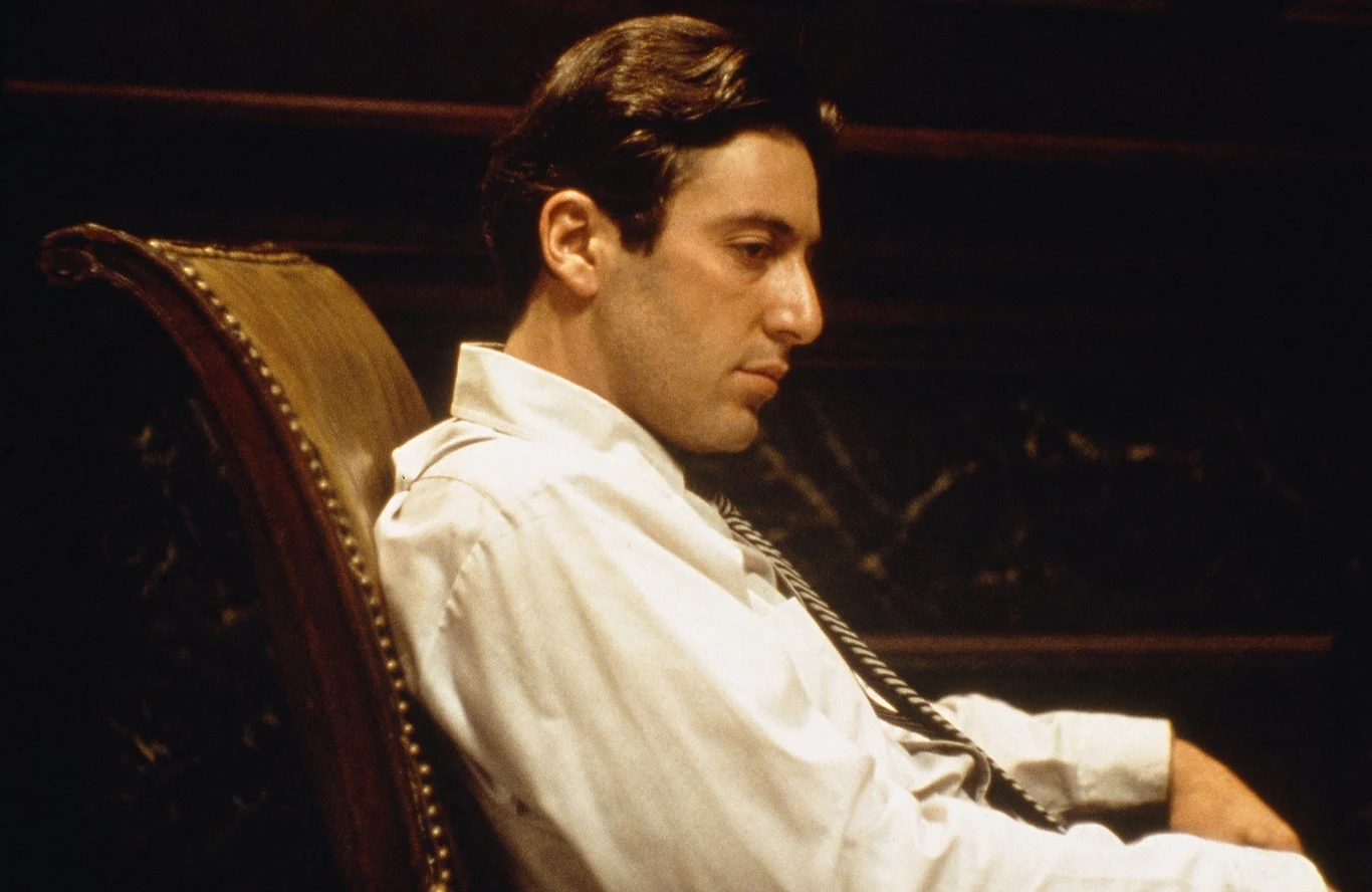 Al Pacino w filmie "Ojciec chrzestny"
