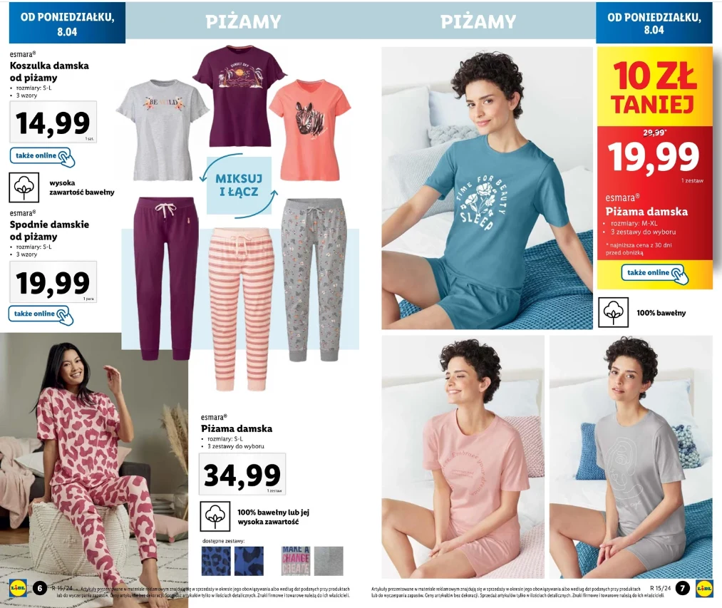 Piżamy damskie w Lidlu! 