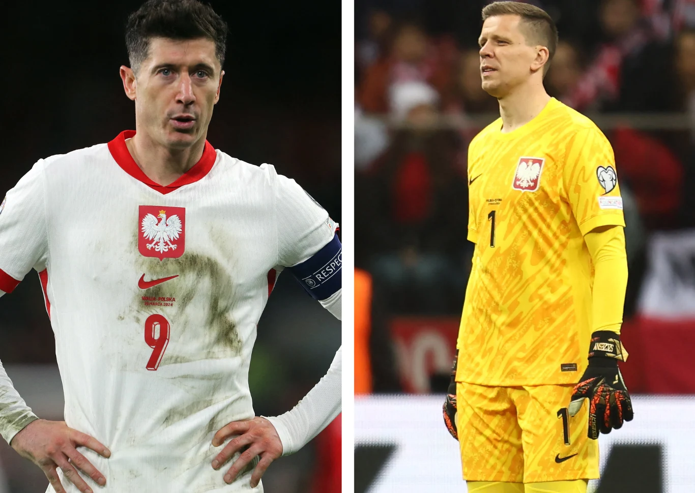 Robert Lewandowski i Wojciech Szczęsny