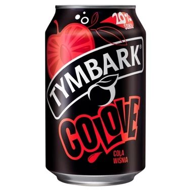 Tymbark Colove Gazowany napój owocowy cola wiśnia 330 ml - 0