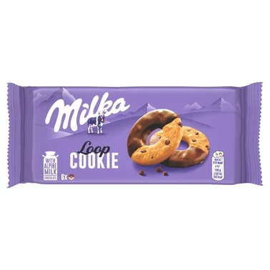 Milka Loop Cookie Ciastka z kawałkami czekolady 132 g (6 sztuk) - 0