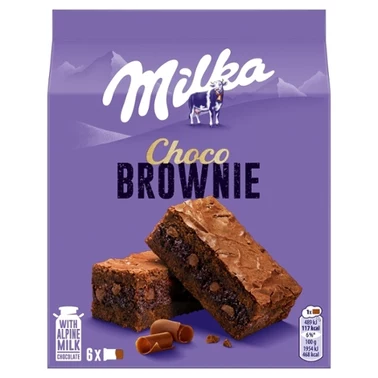 Milka Choco Brownie Ciastka z czekoladą i kawałkami czekolady mlecznej 150 g (6 sztuk) - 0
