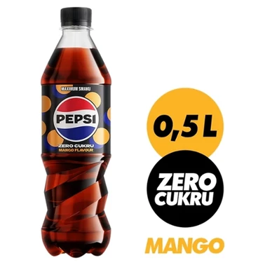 Pepsi-Cola Zero cukru Napój gazowany o smaku mango 500 ml - 0
