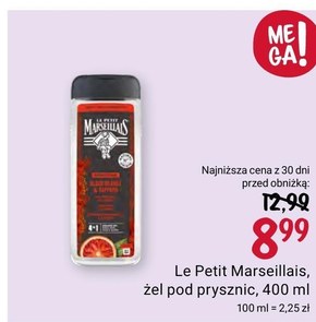 Le Petit Marseillais Żel pod prysznic dla mężczyzn czerwona pomarańcza & szafran 400 ml niska cena