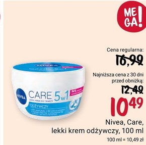 NIVEA Care Lekki krem do twarzy 3w1 odżywczy 100 ml niska cena