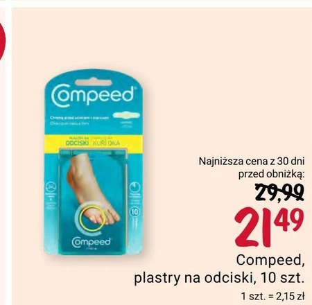 Compeed Wyrób medyczny plastry na odciski średnie 10 sztuk