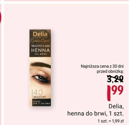 Delia Cosmetics Eyebrow Expert Kremowa henna do brwi 1.0 czarny
