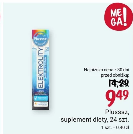 Plusssz Junior Suplement diety elektrolity complex 80 g (20 x 4 g)