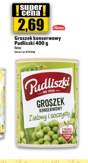 Pudliszki Groszek konserwowy 400 g niska cena
