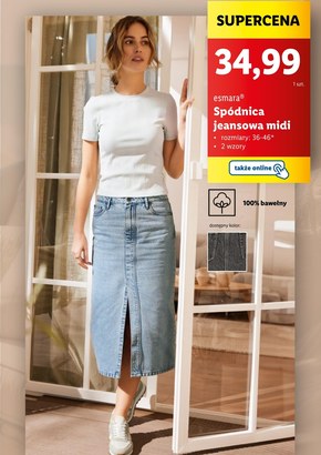 Spódnica jeansowa Esmara niska cena