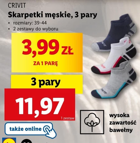 Skarpetki męskie Crivit