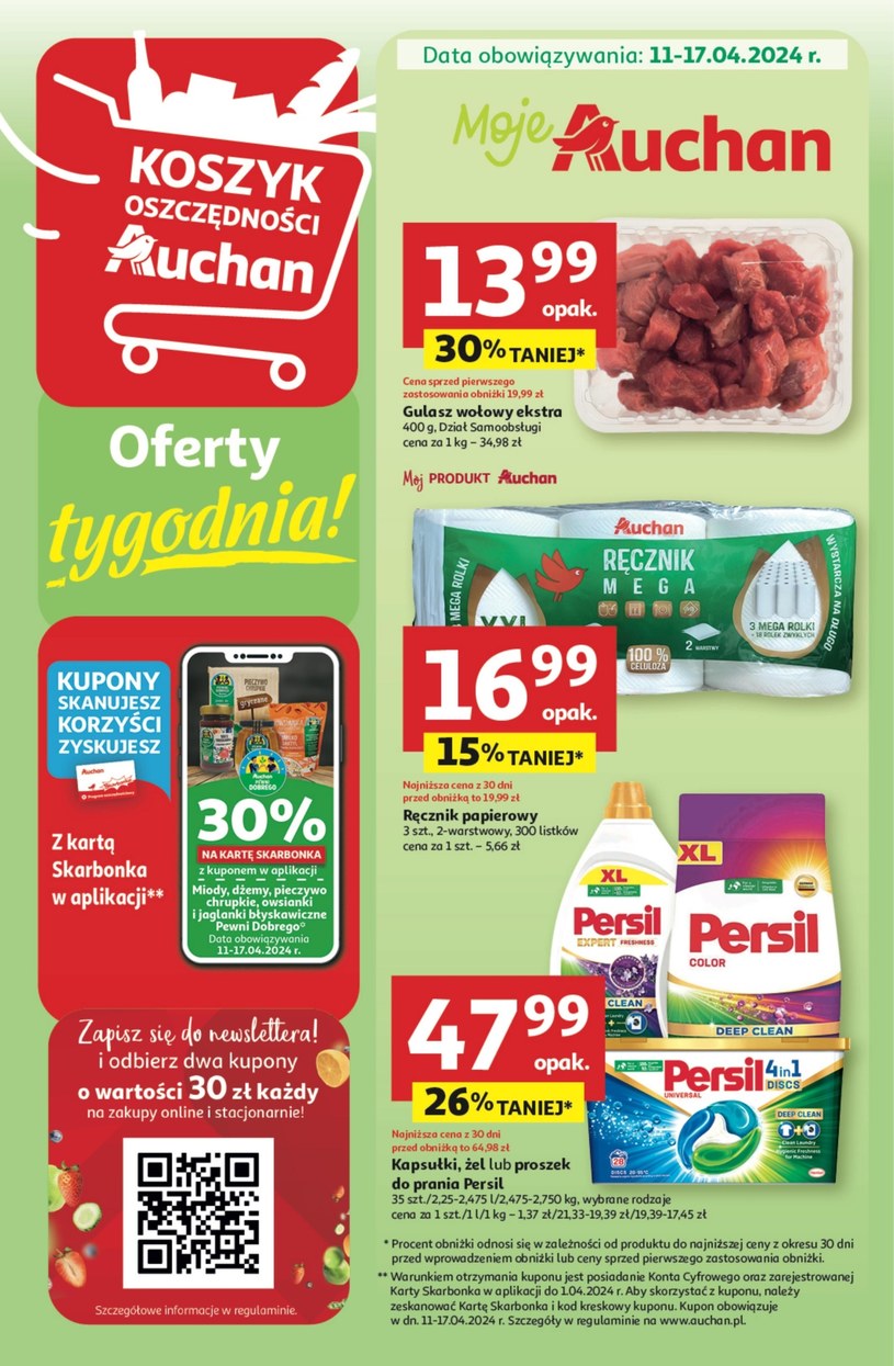 Gazetka promocyjna Moje Auchan - ważna od 11. 04. 2024 do 17. 04. 2024