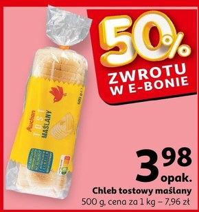 Chleb tostowy Auchan niska cena