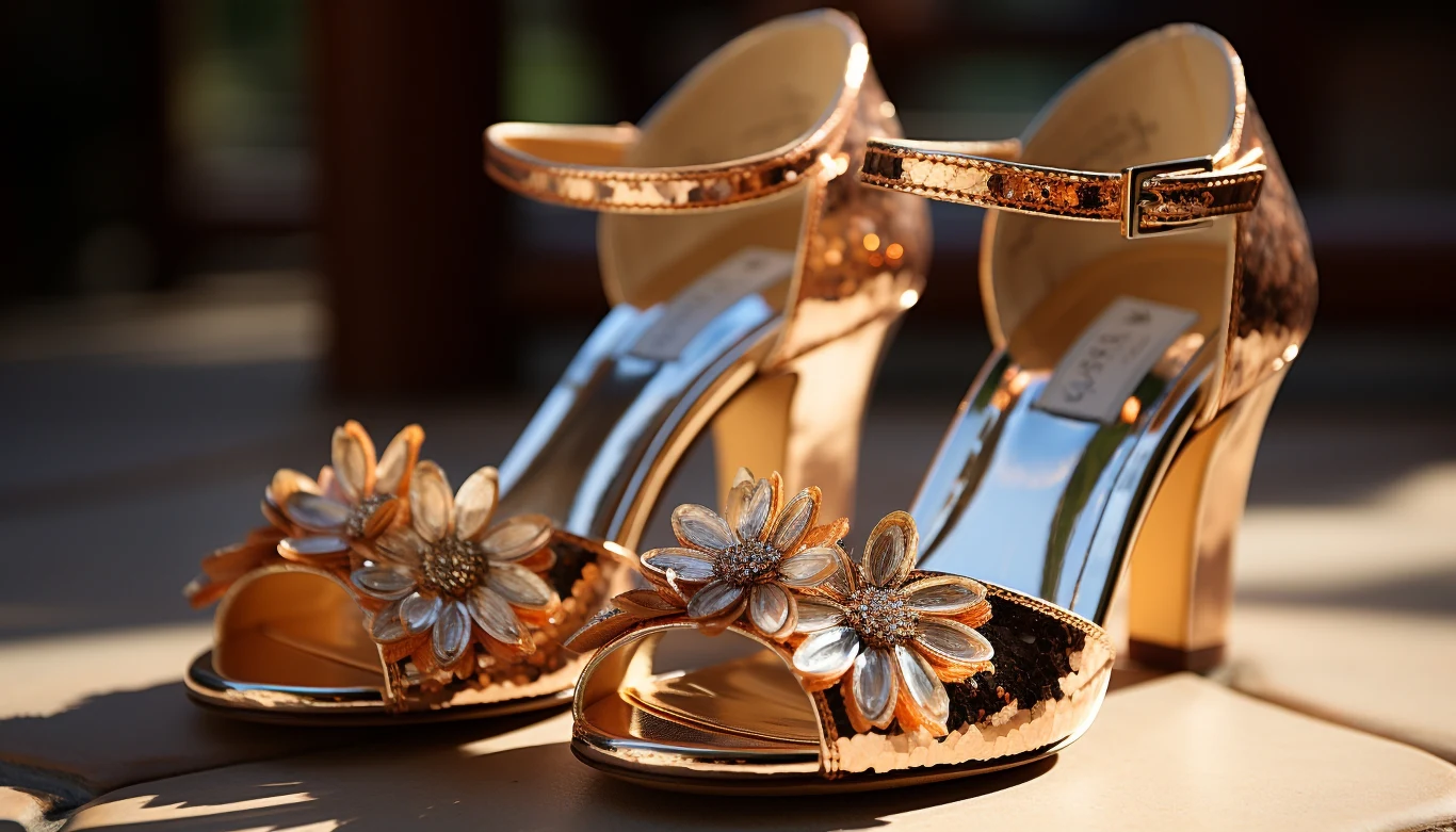 Sandały na słupku z motywem kwiatowym cieszą się dużą popularnością. Są idealne na wiosnę i lato. 