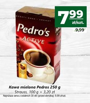 Pedro's Active Kawa mielona 100 g niska cena