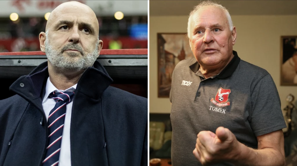 Michał Probierz i Jan Tomaszewski Michał Probierz i Jan Tomaszewski