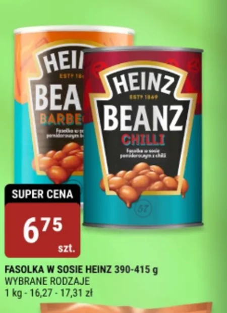 Heinz Fasolka w sosie pomidorowym barbecue 390 g 