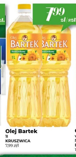 Bartek Olej słonecznikowy 1 l niska cena