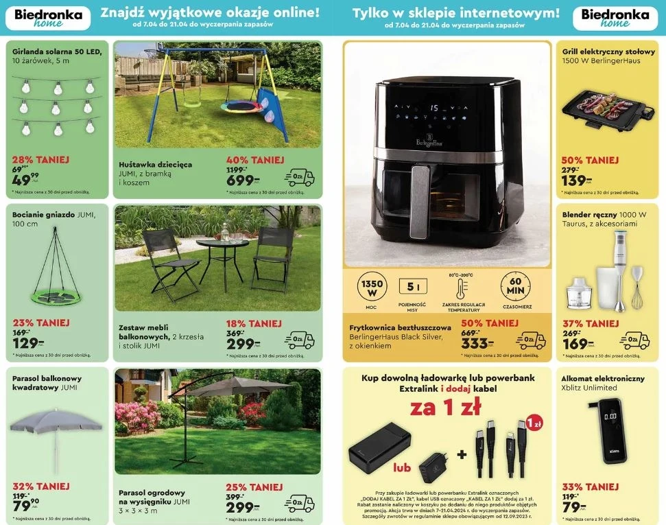 Nowe promocje w sklepie internetowym Biedronka Home!