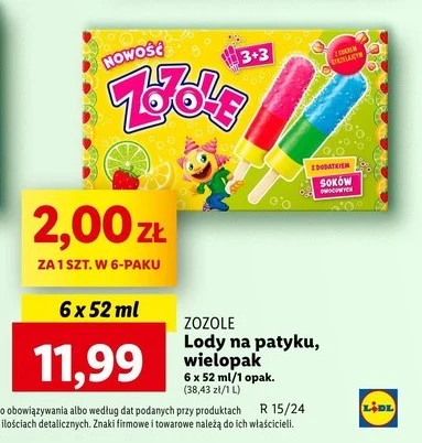 Nowe lody Zozole w Lidlu! Nowe lody Zozole w Lidlu!