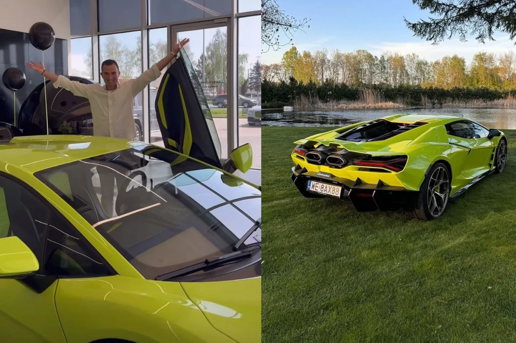 Oskar Wojciechowski pochwalił się nowym samochodem. To najmocniejsze Lamborghini w historii.