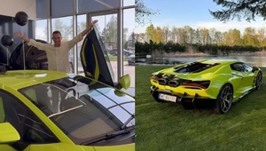 Narzeczony Halejcio odebrał nowe Lamborghini. Jako pierwszy w Polsce