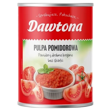 Dawtona Pulpa pomidorowa pomidory drobno krojone bez skórki 400 g - 0