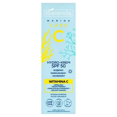 Bielenda Marine Care C Hydro-krem SPF 50 głęboko nawilżająco-ochronny 40 ml - 0