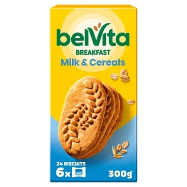 belVita Breakfast Ciastka zbożowe z mlekiem 300 g - 0