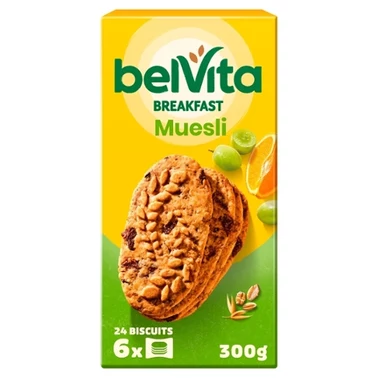 belVita Breakfast Ciastka zbożowe z musli 300 g (6 x 50 g) - 0