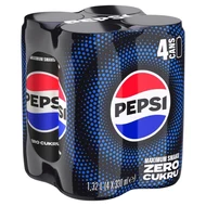 Pepsi-Cola Zero cukru Napój gazowany 1,32 l (4 x 330 ml)