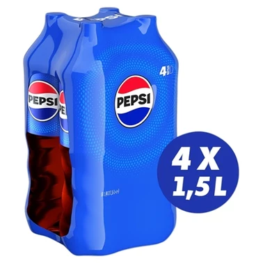 Pepsi-Cola Napój gazowany 6 l (4 x 1,5 l) - 0