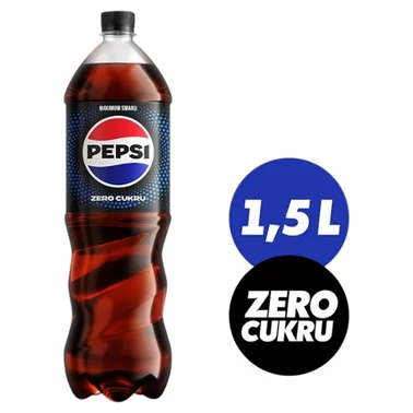 Pepsi-Cola Zero cukru Napój gazowany 1,5 l - 0
